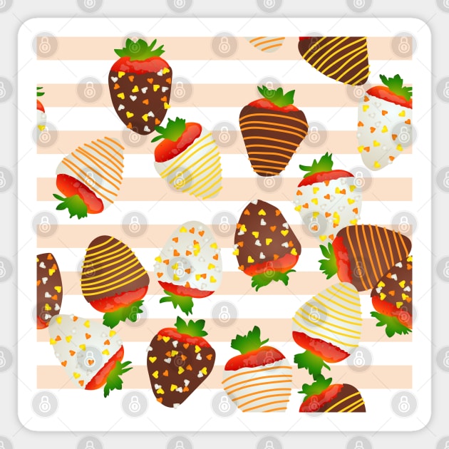 Sailor Venus Themed Strawberries Sticker by ziafrazier